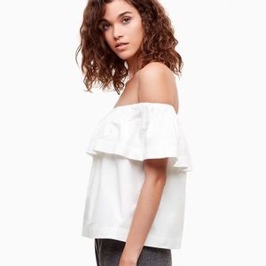 WILFRED hollande off the shoulder blouse